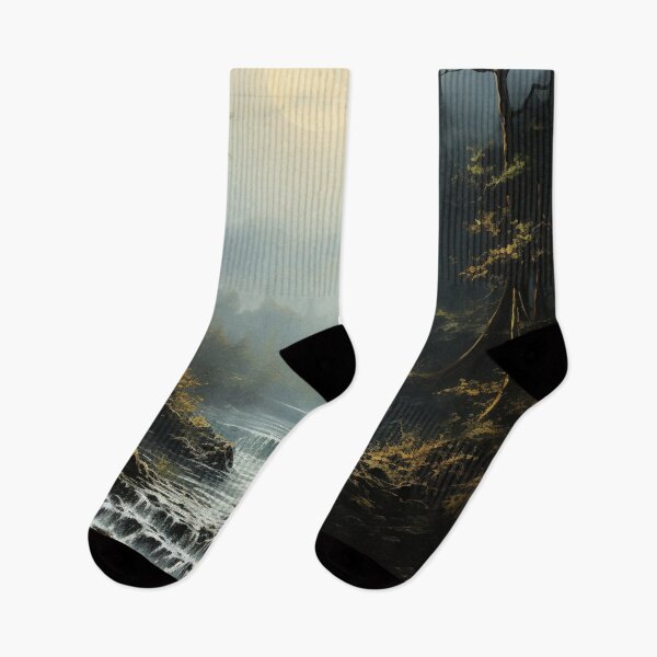 Item preview, Misty Cascade: An Impressionist Reverie - 11 designed and sold by Moisky Art.
