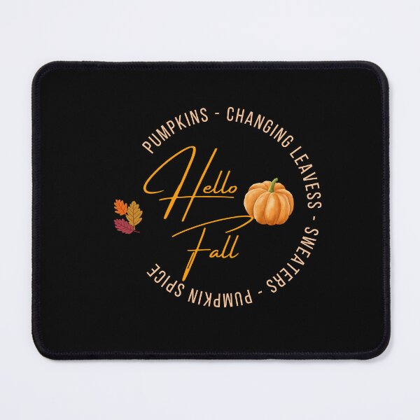 Item preview, Hello Fall Circular Design, Leaves, Pumpkins, sweaters, pumpkin spice, changing leaves  designed and sold by lindab142.