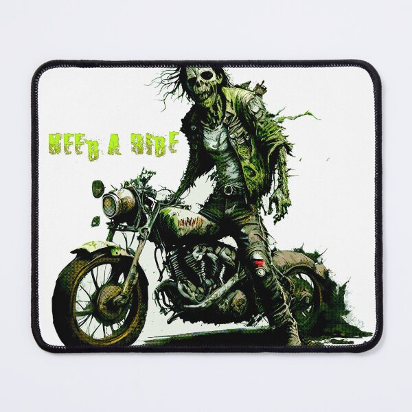 Item preview, Zombie on a motorcycle illustration style.  designed and sold by mixreality.