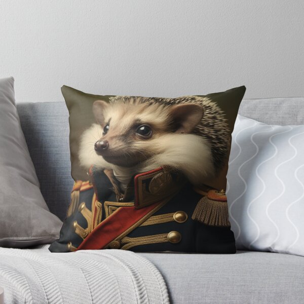Item preview, Hedgehog in Military Uniform, Animal Renaissance Portrait designed and sold by Futuriddle.