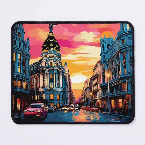 Item preview, A Pop Art Travel Print of Madrid - Spain designed and sold by StudioRedKoala.