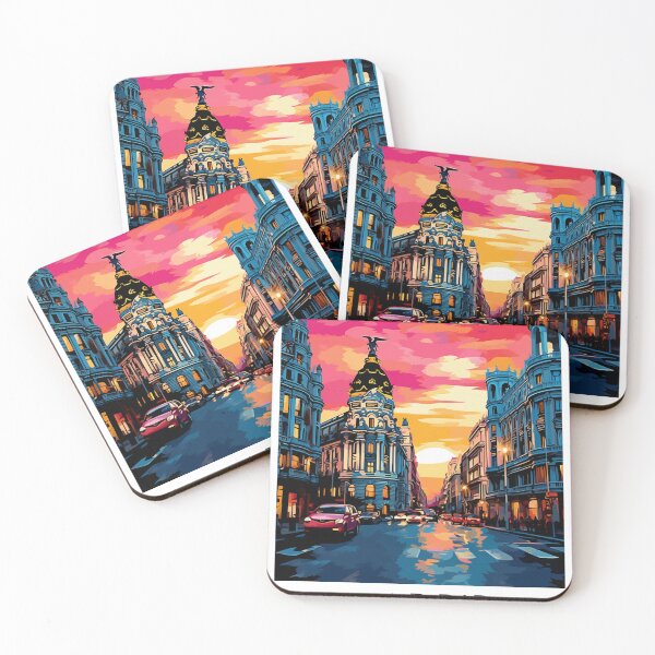 Item preview, A Pop Art Travel Print of Madrid - Spain designed and sold by StudioRedKoala.