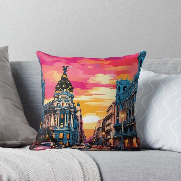 Item preview, A Pop Art Travel Print of Madrid - Spain designed and sold by StudioRedKoala.