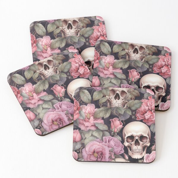 Item preview, Skulls and roses designed and sold by Loveanddraw.