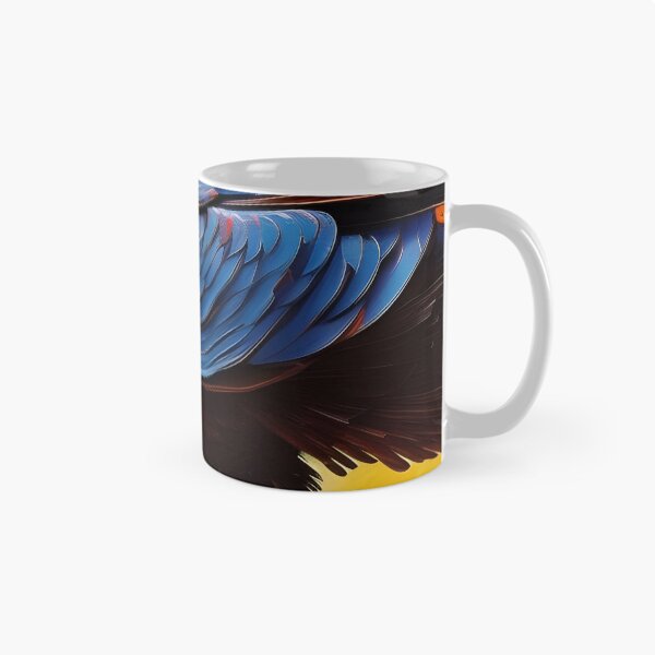 Item preview, Stylized Blue Vulture, Ai Generated Art  designed and sold by ACC .