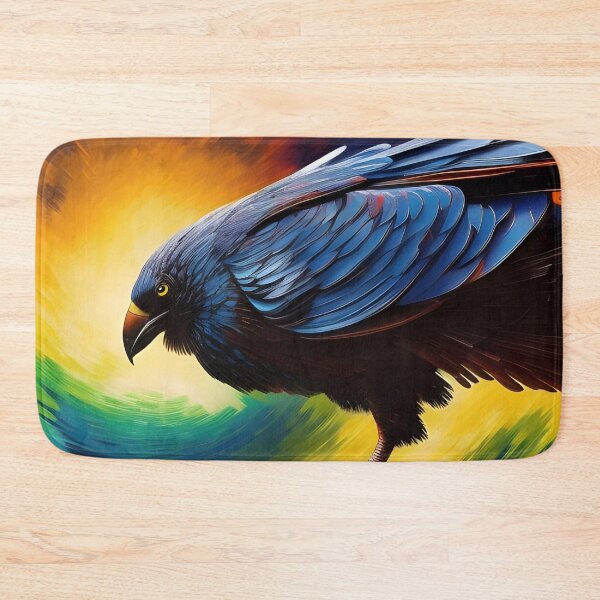 Item preview, Stylized Blue Vulture, Ai Generated Art  designed and sold by ACC .