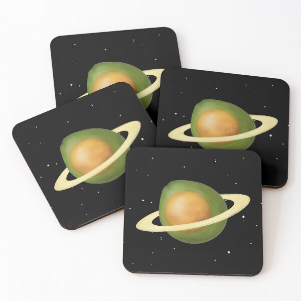 Item preview, Avocado Saturn Planet With Healthy Omega Fat designed and sold by Chilly Lizard.