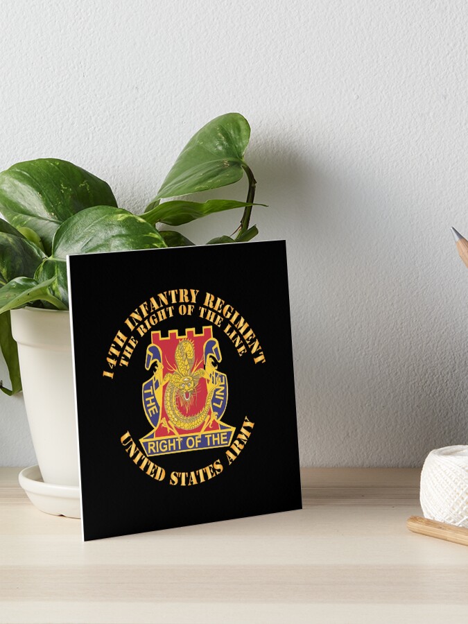 Army - DUI - 14th Infantry Regiment The right of the line X