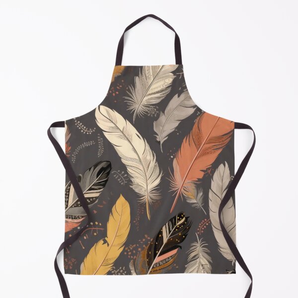 Artikelvorschau, Feathers - Coral, mustard, beige, gray, black 4 entworfen und verkauft von Highlandkings.
