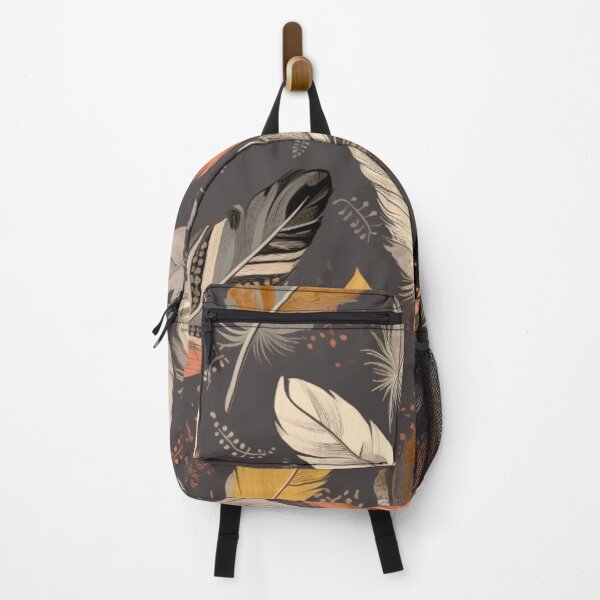 Artikelvorschau, Feathers - Coral, mustard, beige, gray, black 4 entworfen und verkauft von Highlandkings.