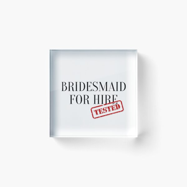 Item preview, Bridesmaid for hire designed and sold by YummyPatterns.