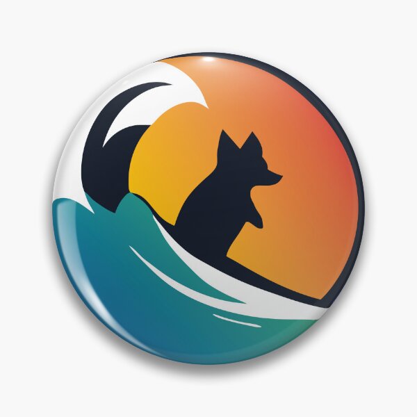 Item preview, logo (Surfing Dog 3) (Clean) designed and sold by atzek.