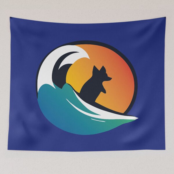 Item preview, logo (Surfing Dog 3) (Clean) designed and sold by atzek.