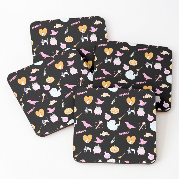 Item preview, Witchy Kids Halloween Pattern on Black designed and sold by Whispering Raven.