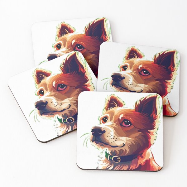 Item preview, Cute Dog in Digital Painting designed and sold by TheTrippyPickle.