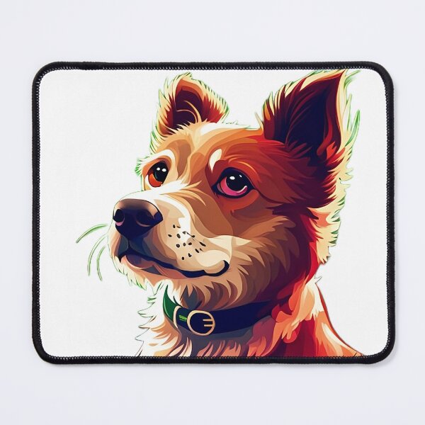 Item preview, Cute Dog in Digital Painting designed and sold by TheTrippyPickle.