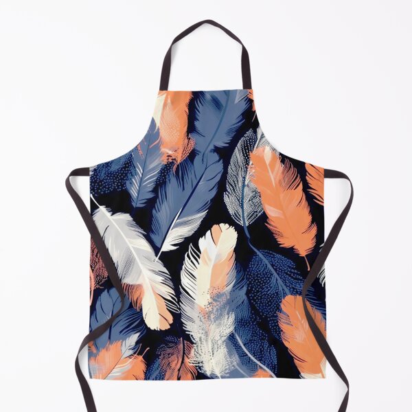 Item preview, Feathers - Coral, navy, gray, silver, gold 2 designed and sold by Highlandkings.