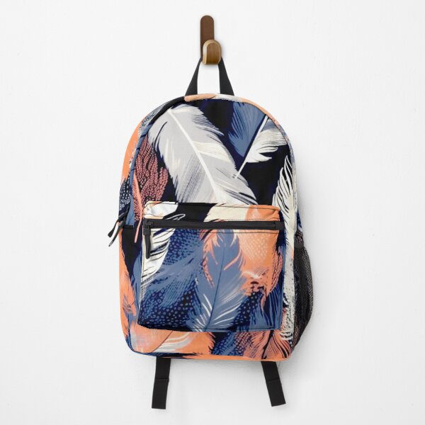 Artikelvorschau, Feathers - Coral, navy, gray, silver, gold 2 entworfen und verkauft von Highlandkings.