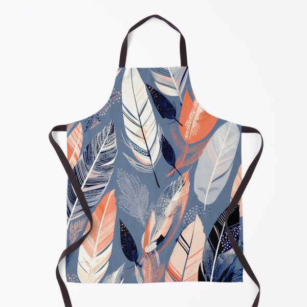 Item preview, Feathers - Coral, navy, gray, silver, gold 3 designed and sold by Highlandkings.