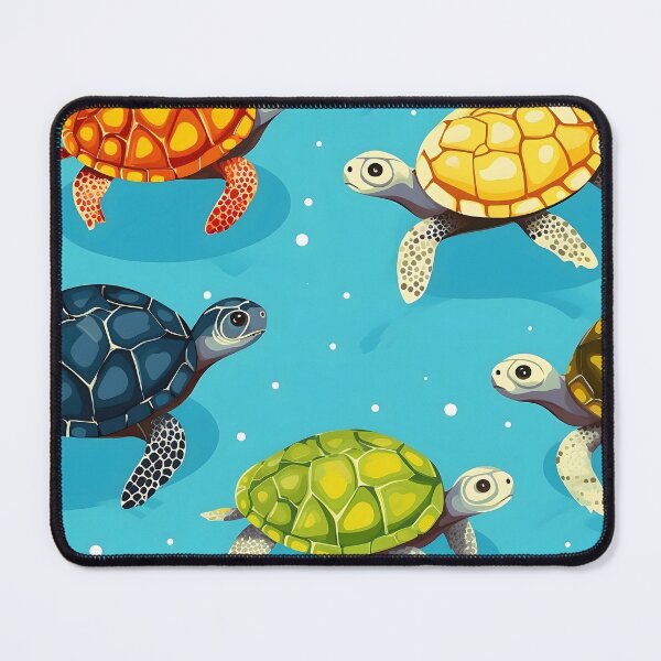Item preview, Brighten up any space with our adorable turtles graphic design print. Perfect for adding a touch of charm and whimsy to your surroundings. designed and sold by imaginariumlab.