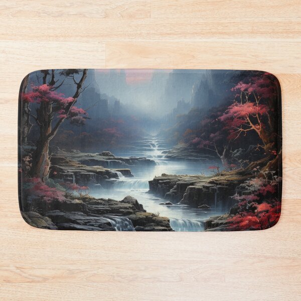 Item preview, Misty Cascade: An Impressionist Reverie - 19 designed and sold by Moisky Art.