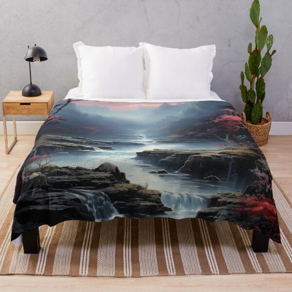 Item preview, Misty Cascade: An Impressionist Reverie - 19 designed and sold by Moisky Art.