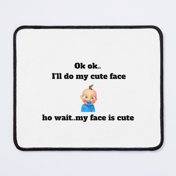Item preview, Sweet baby cute face text print designed and sold by LHGRDesigns.