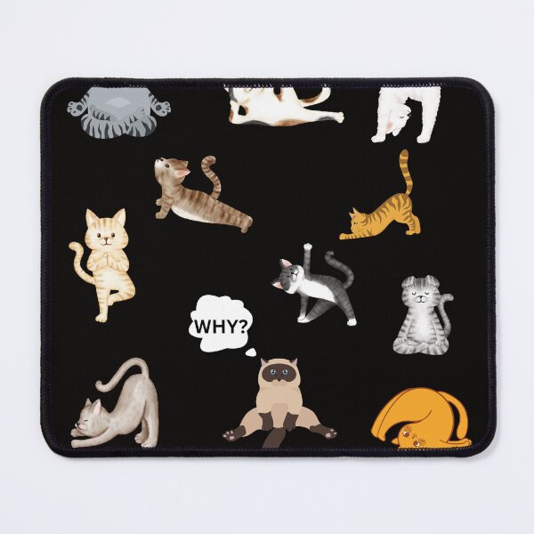 Item preview, yoga for cats designed and sold by misslizzyspin.