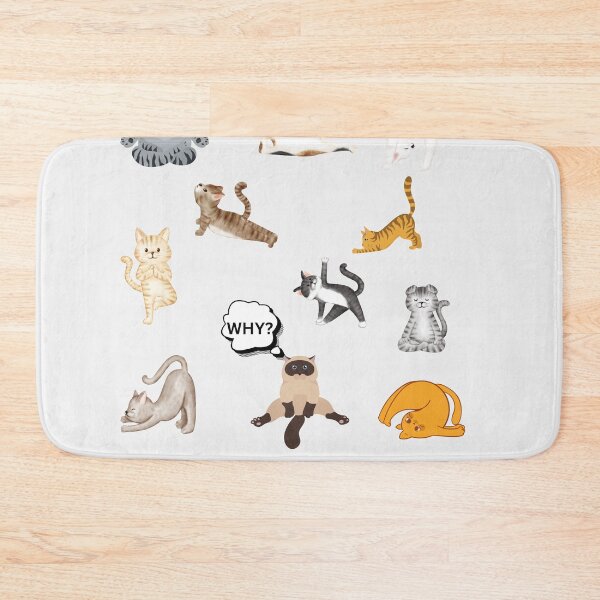 Item preview, yoga for cats designed and sold by misslizzyspin.