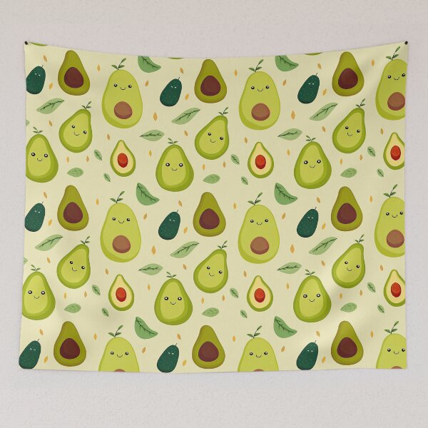 Item preview, Cute happy cartoon avocado designed and sold by Pinkbirdie.