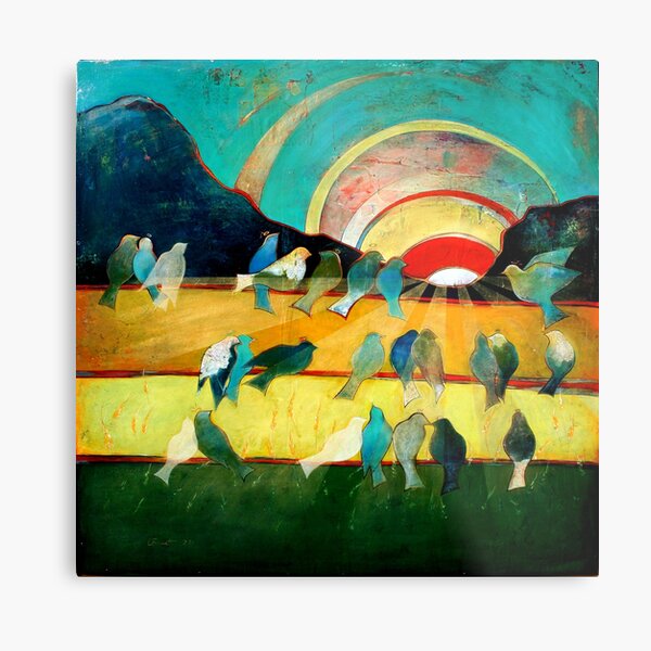 He made the Son to Shine on All Metal Print