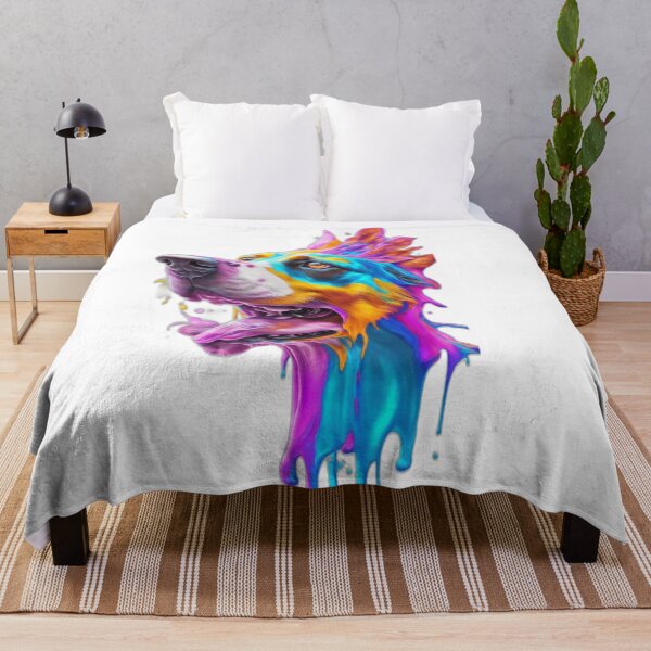 Item preview, Colorful Splash Dog Graphic Art designed and sold by DeevaValli.