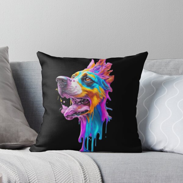 Item preview, Colorful Splash Dog Graphic Art designed and sold by DeevaValli.