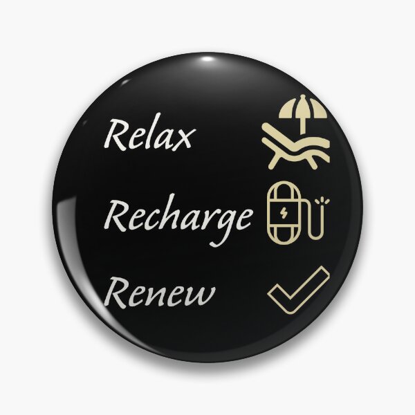 Item preview, Relax, recharge, renew.  designed and sold by IDstore.