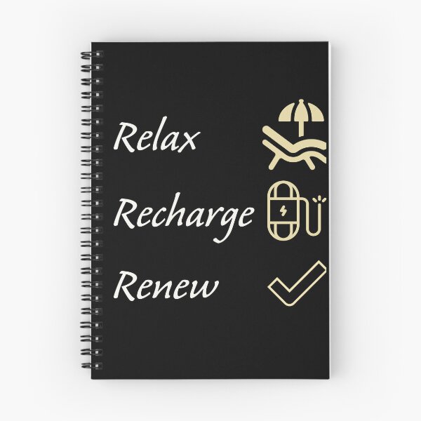 Item preview, Relax, recharge, renew.  designed and sold by IDstore.