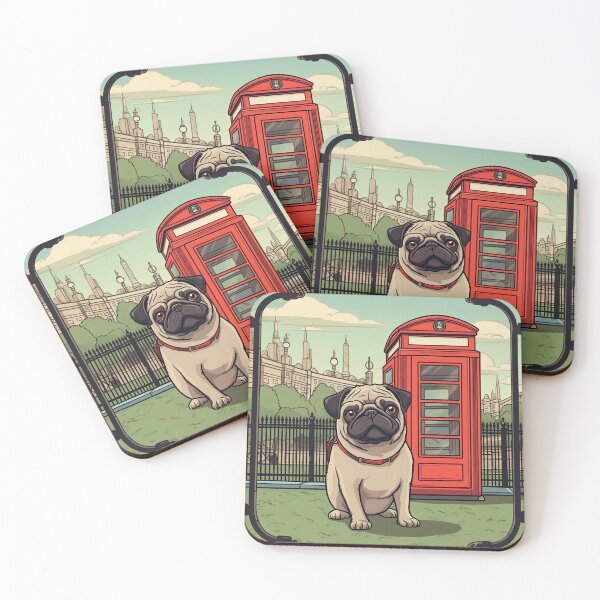 Item preview, Pug in London UK #1 designed and sold by Dog Lover.