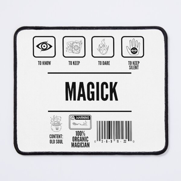 Item preview, Magic, To Know, To Dare, To Will, To Keep Silent , magick designed and sold by Manitoquerido.