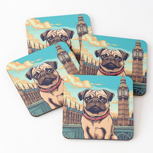 Item preview, Pug in London UK #2 designed and sold by Dog Lover.