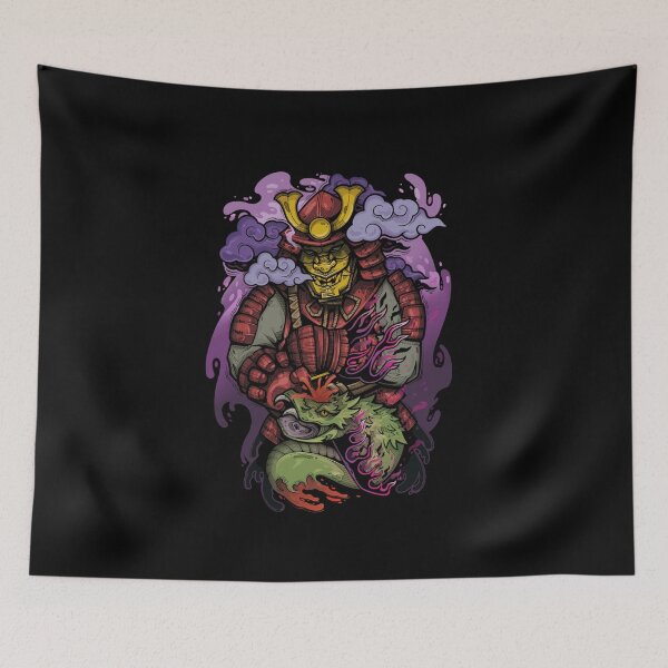 Item preview, Samurai and Snake designed and sold by DaleborTattoo.