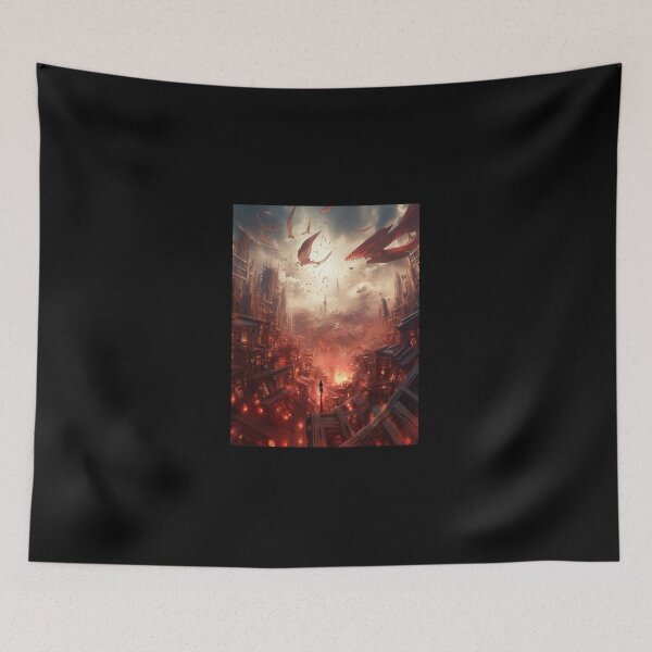 Item preview, Fantasy world with many books giant flyingcolor red designed and sold by StaceyJimmie.