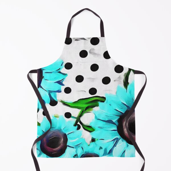 Item preview, Violet and Turquoise Flower with Black Polka Dots designed and sold by TheOrderedBox.