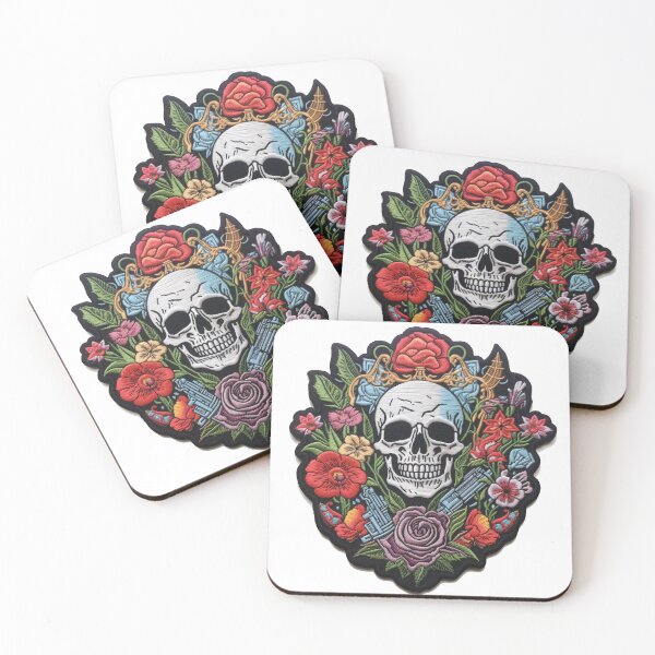 Item preview, Skull & Flowers designed and sold by ashleeeyjayne.