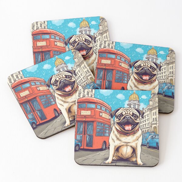 Item preview, Pug in London UK #3 designed and sold by Dog Lover.
