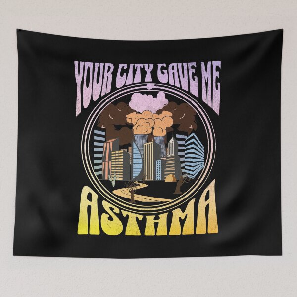 Item preview, Your city gave me asthma | Vintage Style designed and sold by Tee-Craftify.