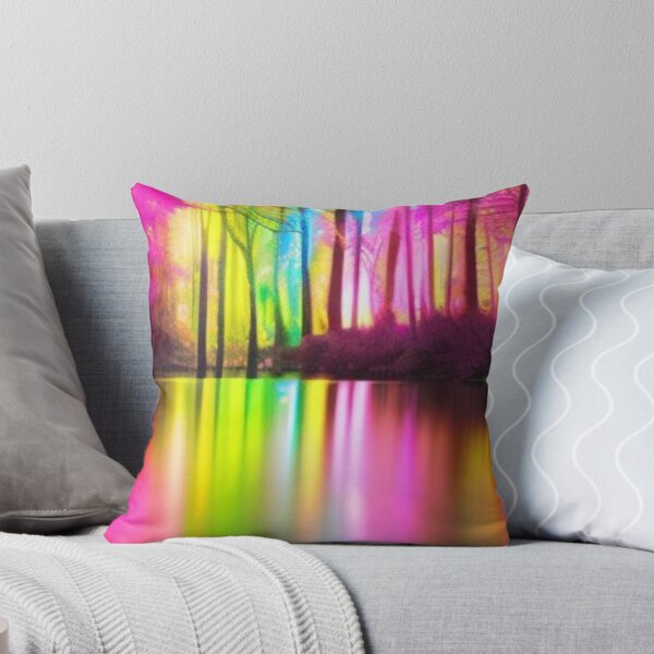 Item preview, Colorful, neon, brightness, sky, lake, forest  designed and sold by Ivan333Croatia.