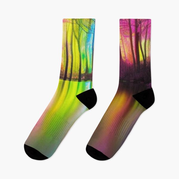 Item preview, Colorful, neon, brightness, sky, lake, forest  designed and sold by Ivan333Croatia.