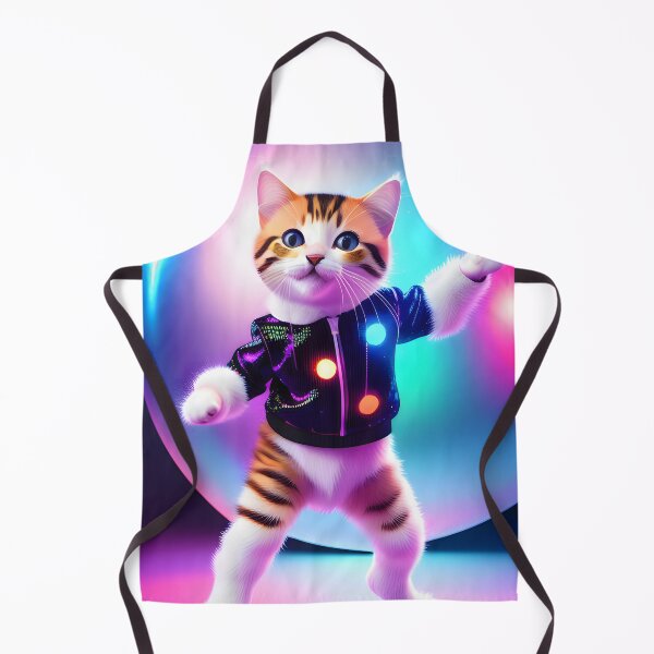 Item preview, Disco Dancing cat - Modern digital art designed and sold by Ai-michiart.