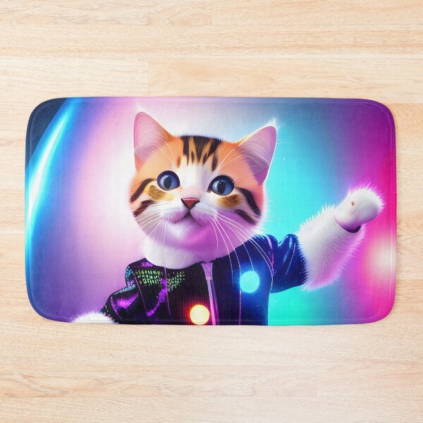 Item preview, Disco Dancing cat - Modern digital art designed and sold by Ai-michiart.