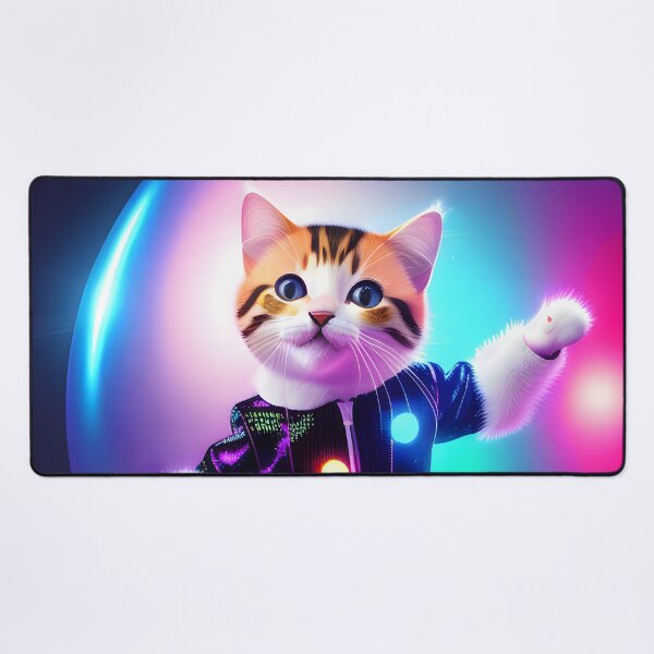 Item preview, Disco Dancing cat - Modern digital art designed and sold by Ai-michiart.