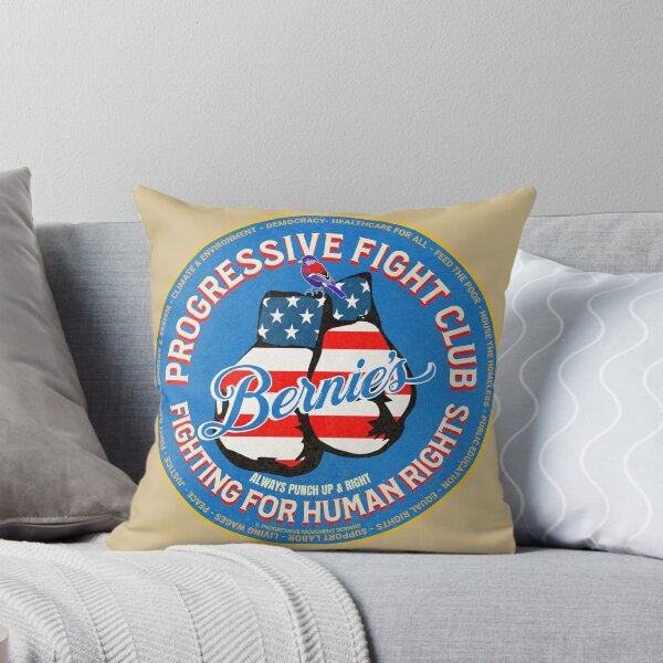 Item preview, PMD01026 Progressive Movement Designs Bernies Progressive Fight Club USA flag boxing gloves design shows you support human rights democracy progressive goals for Progressives Democrats Independents designed and sold by ProgressiveLeft.